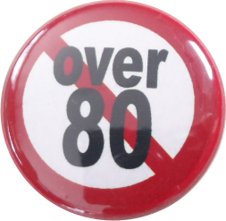 Over 80 verboten Button